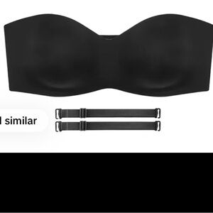 Seamless Strapless Convertible Bra - Black